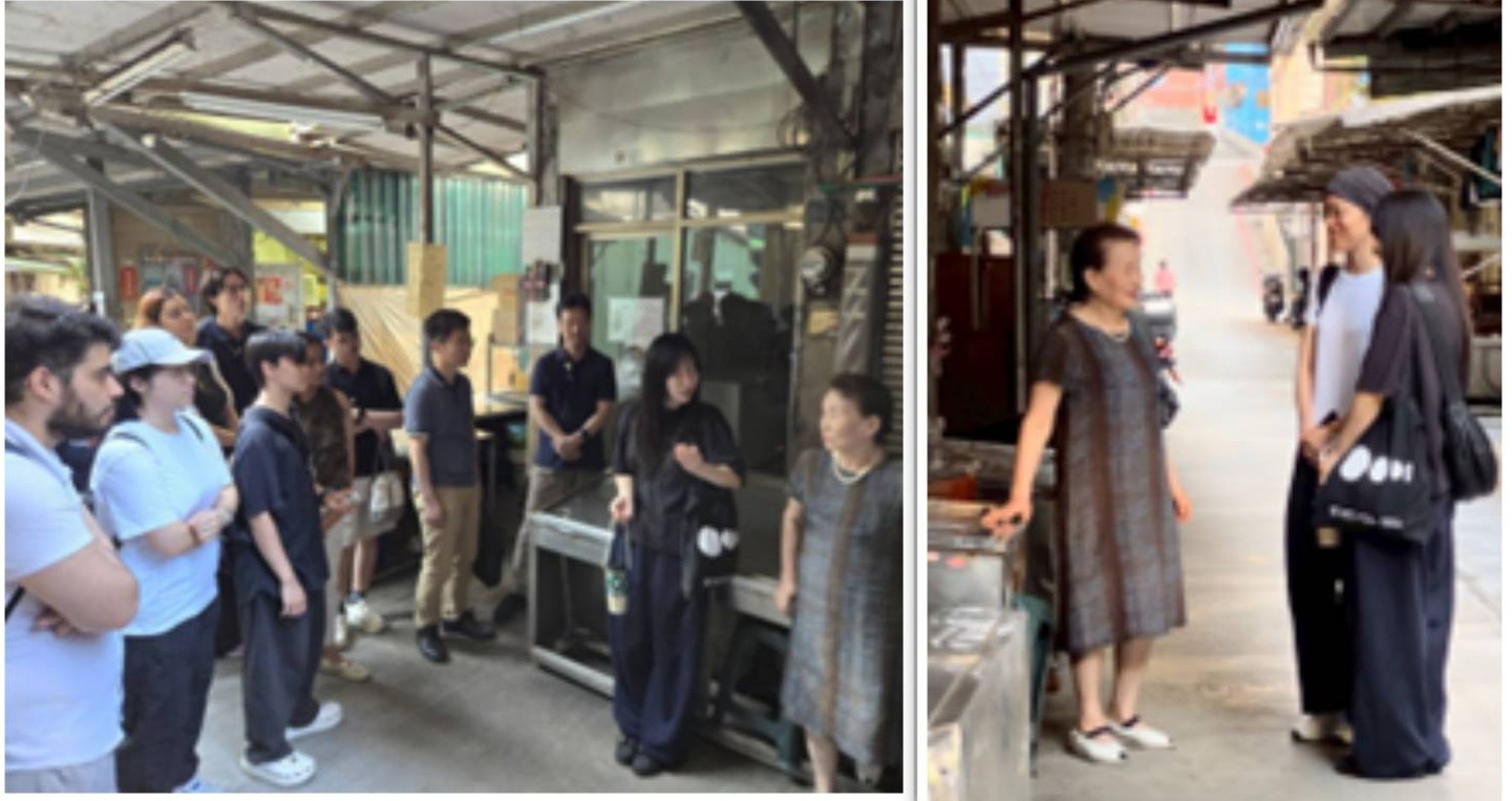With translation assistance from Korean students Soolim Nam and Eunhae Lee, IMAS students learned from Mrs. Kim about the development of the local Korean community after World War II.